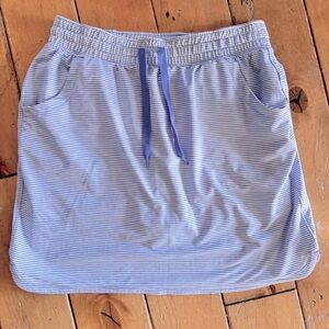 Duluth Trading Co Pier Genius Striped Skort Skirt